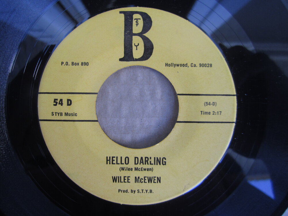 Willie McEwen - hello darling STYB.JPG