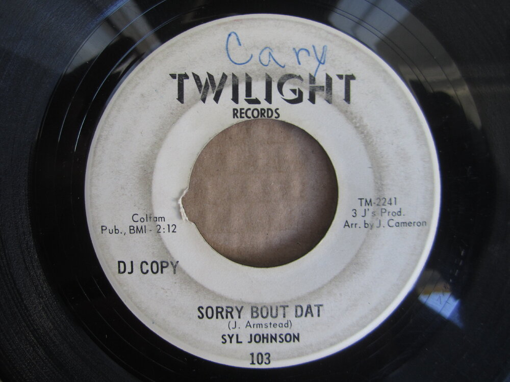 Syl Johnson - sorry bout dat TWILIGHT.JPG