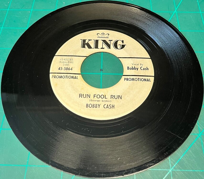 bobby cash - run fool run [king demo] VG+.jpg