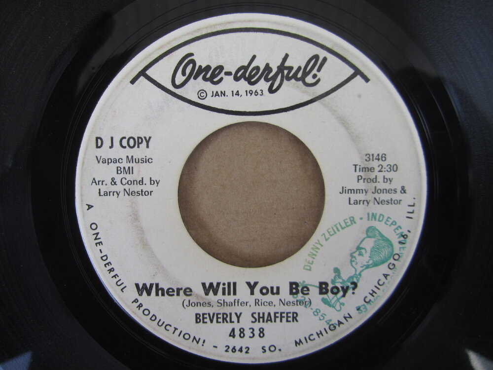 Beverly Shaffer - where will you be boy ONE-DERFL.JPG