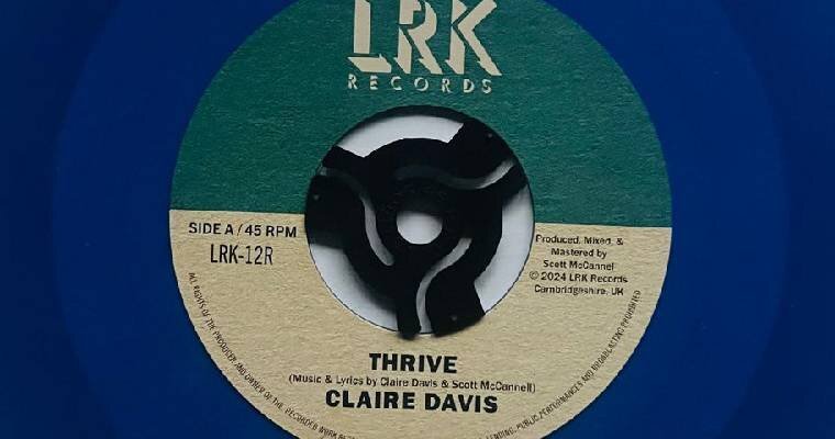 Reissue 45 - Claire Davis - Thrive/Playground - LRK Records magazine cover