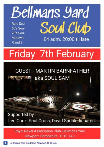 BELLMANS YARD SOUL CLUB , Newport - FRI 7th February