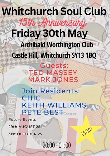 Whitchurch Soul Club 15th Anniversary