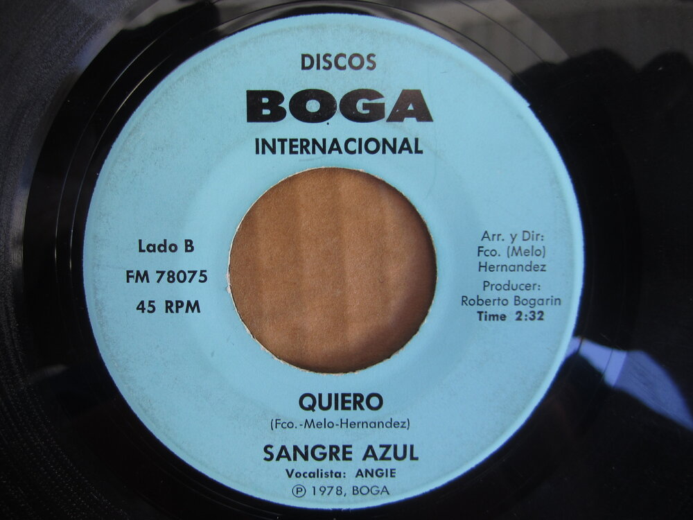 Sangre Azul - quiero DISCOS BOGA INTERNACIONAL.JPG