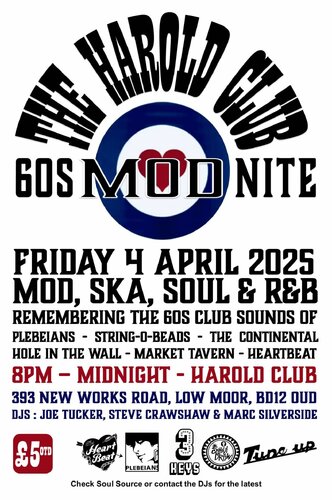 1960s Mod Night at The Harold Club